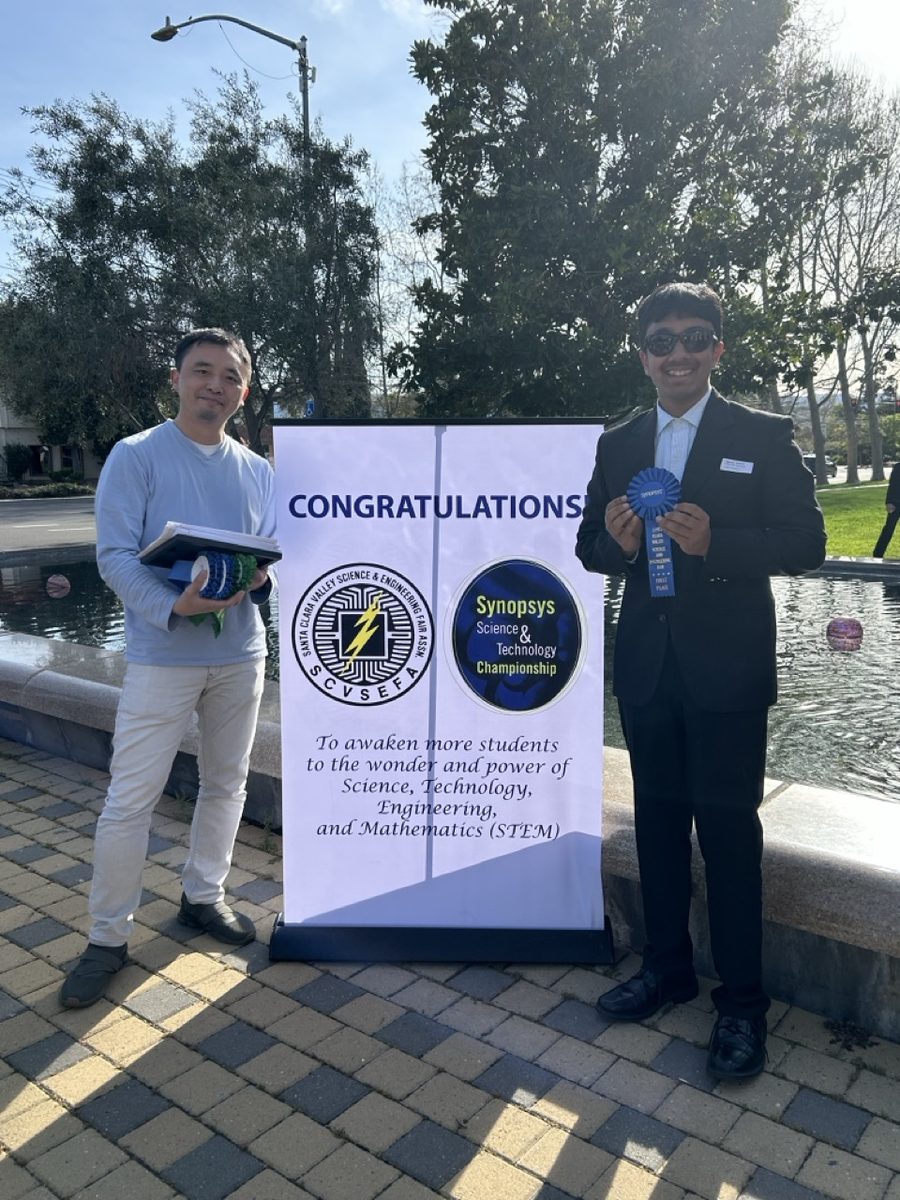 Synopsys First Award, with my Java teacher Mr Terry Yu